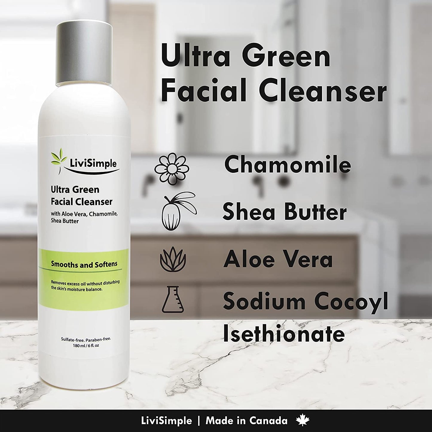 Ultra Green Facial Cleanser 180ml